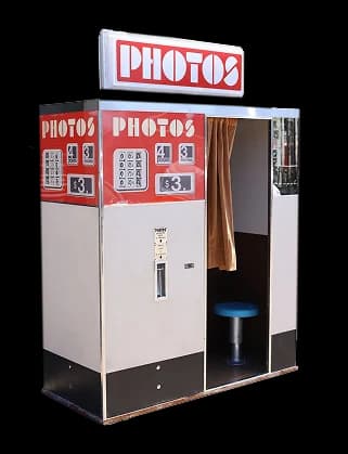 A photo booth